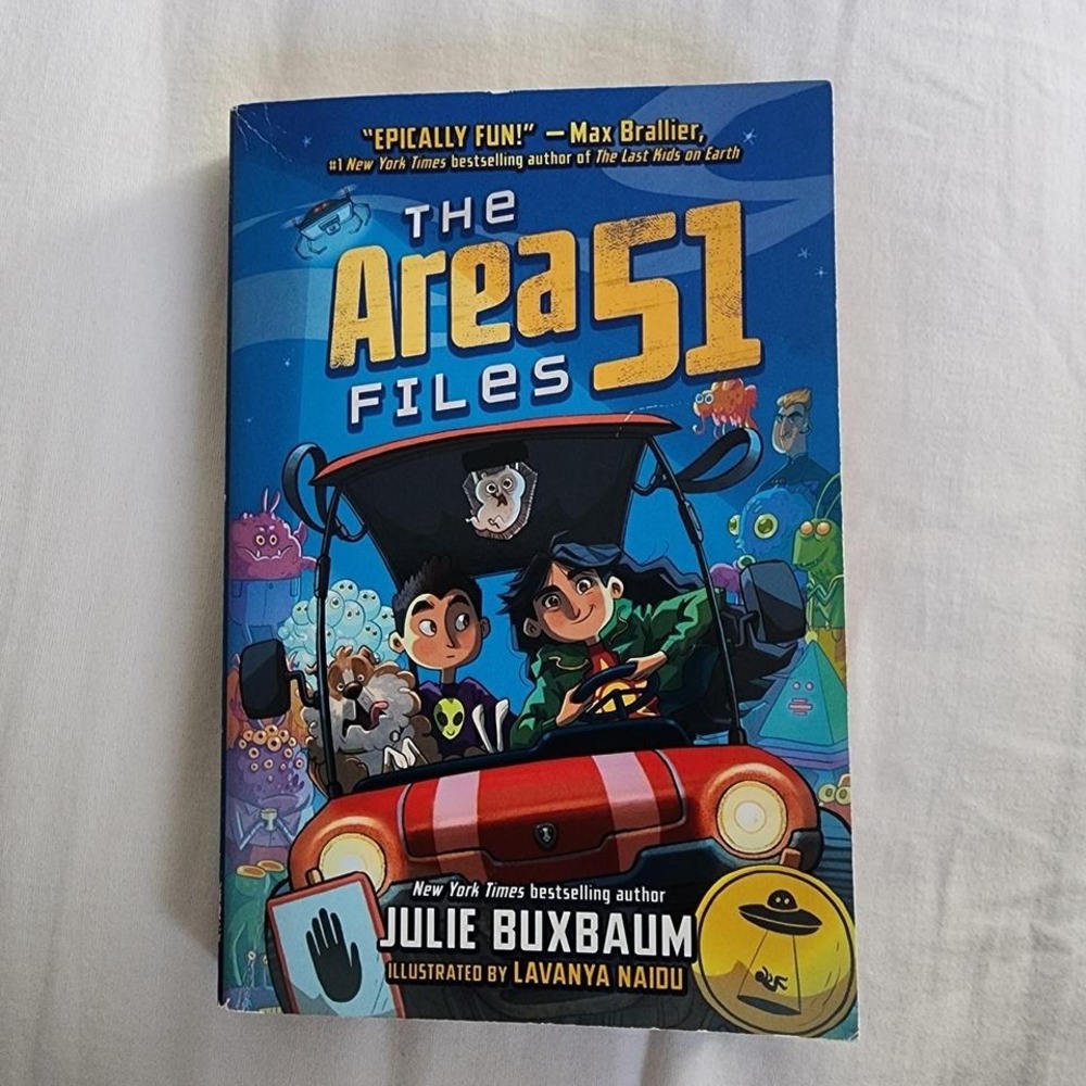 The Area 51 Files series by Julie Buxbaum paperback children's book